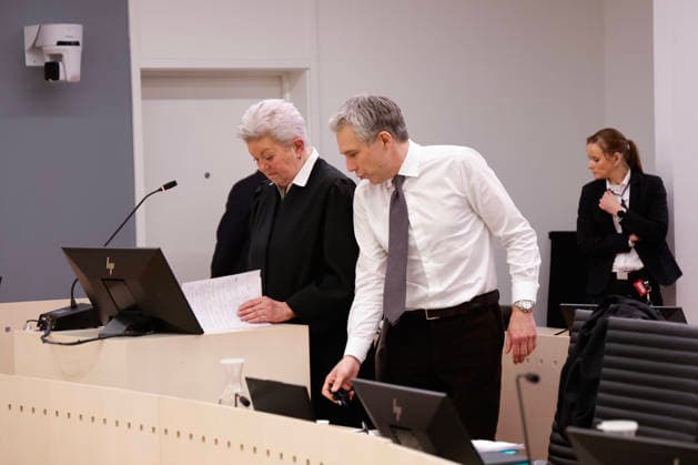 OSLO, NORGE 20260319 Ellen Holager Andenaes och Petar Sekulic, Marius Borg Hoibys advokater, pa plats i tingsrätten i Oslo, där sista rättegangsdagen mot bonusprinsen halls under torsdagen. OSLO NORGE x9200x *** OSLO, NORWAY 20260319 Ellen Holager Andenaes and Petar Sekulic, Marius Borg Hoibys lawyers, at the Oslo District Court, where the last day of the trial against the Bonus Prince is being held on Thursday OSLO NORWAY x9200x  Copyright: xAdamxIhse TTx SISTA RÄTTEGANGSDAGEN MARIUS BORG HoIBY z7C6_jz21V4