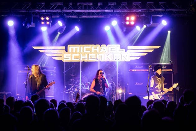 Michael Schenker live in Oslo, Norway Oslo, Norway. 18th, March 2026. The German guitarist Michael Schenker (R) performs a live concert at Vulkan Arena in Oslo. Here Schenker is seen live on stage with bass player and vocalist RD Liapakis. Norway, Oslo, Vulkan Arena  Copyright: xGonzalesxPhoto TerjexDokkenx