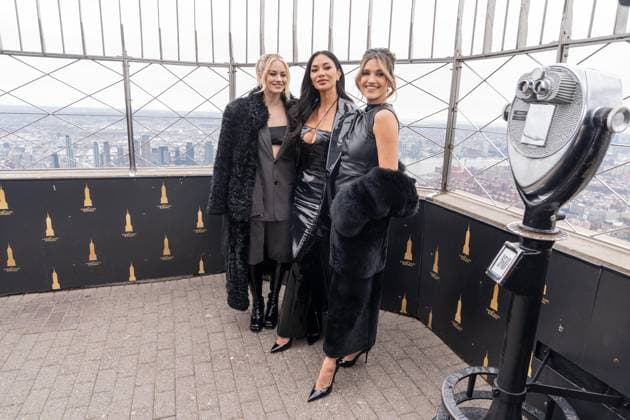 March 19, 2026, Bronx, New York, USA: Members of Pussycat Dolls: Kimberly Wyatt, Nicole Scherzinger and Ashley Roberts visit the Empire State Building in New York, NY on March 19, 2026 in celebration of their Global Reunion Tour: PCD Forever Tour Bronx USA - ZUMAr339 20260319_znp_r339_048 Copyright: xLevxRadinx