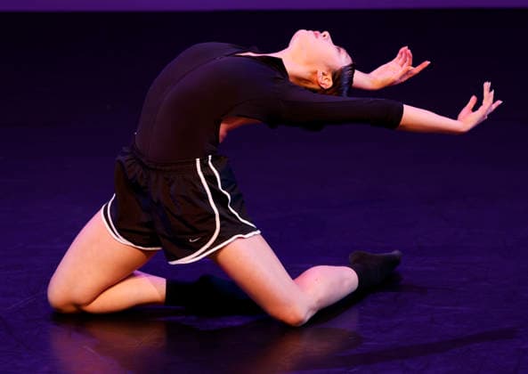Inyoung Cho of South Korea competes in the Contemporary Seniors and Duets section at the Valentina Kozlova International Ballet Competition as part of their Independent Works Series at New York Live Arts on Thursday, March 19, 2026 in New York City.  NYP20260319103 JohnxAngelillo