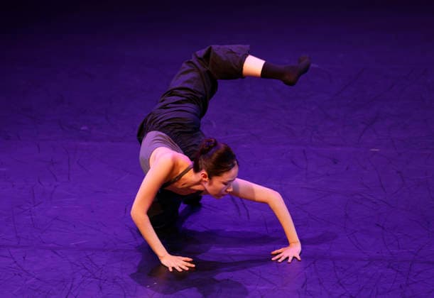 Jeeyooo Park of South Korea competes in the Contemporary Seniors and Duets section at the Valentina Kozlova International Ballet Competition as part of their Independent Works Series at New York Live Arts on Thursday, March 19, 2026 in New York City.  NYP20260319108 JohnxAngelillo
