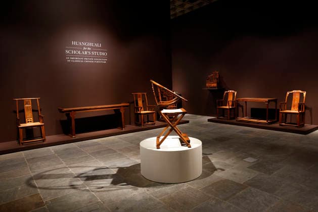 A very rare and important huanghuali folding horseshoe-back armchair (Jiaoyi), Late Ming early Qing dynasty, 17th century is on display along with other highlights from Sotheby s Inaugural Asian Art Sales on display at The Breuer Building on Thursday, March 19, 2026 in New York City.  NYP20260302125 JOHNxANGELILLO