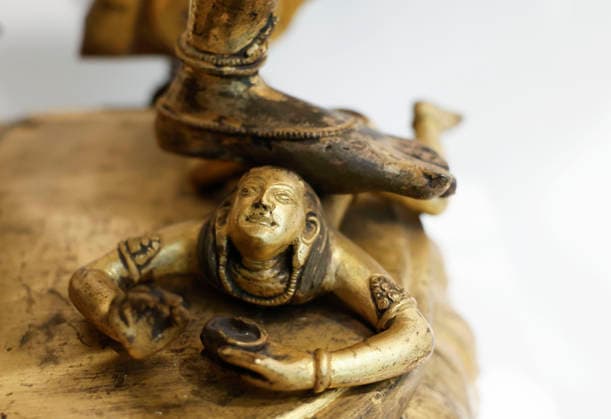 A large gilt copper alloy figure of Chakrasamvara and Vajravarahi, Tibet, circa 19th century is on display along with other highlights from Sotheby s Inaugural Asian Art Sales on display at The Breuer Building on Thursday, March 19, 2026 in New York City.  NYP20260319501 JOHNxANGELILLO