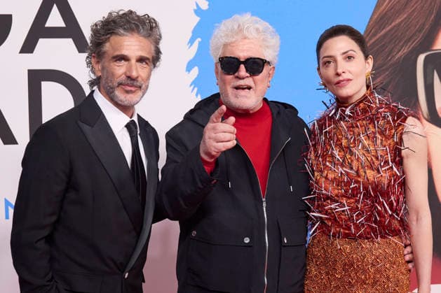 March 19, 2026, Madrid, Madrid, Spain: LEONARDO SBARAGLIA, BoÂRBARA LENNIE AND PEDRO ALMODOVAR attend the Amarga Navidad (Bitter Christmas) premiere Madrid Spain - ZUMAc260 20260319_zep_c260_035 Copyright: xMikexChicorrox
