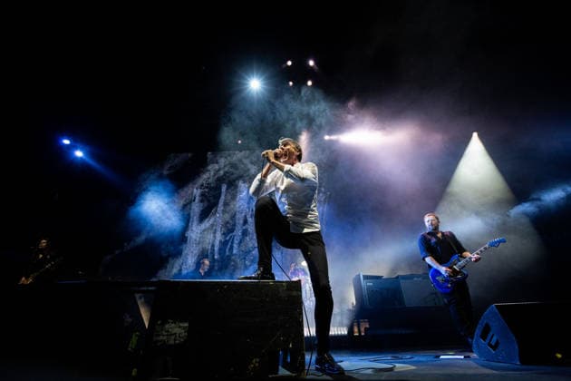 March 19, 2026, Porto, Portugal: Brett Anderson, British vocalist of Suede, performs live during the band™s Antidepressants: Dancing with the Europeans tour at Super Bock Arena Pavilhao Rosa Mota. Porto Portugal  - ZUMAs197 20260319_aaa_s197_135 Copyright: xDiogoxBaptistax
