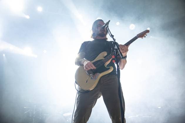 Thrice performing live at O2 Forum Kentish Town in London, United Kingdom, on 19 March 2026 Thrice performing live at O2 Forum Kentish Town in London, United Kingdom, on 19 March 2026, Credit:Sarah Tsang Avalon  Copyright: xSarahxTsangx xAvalonx 1084567488