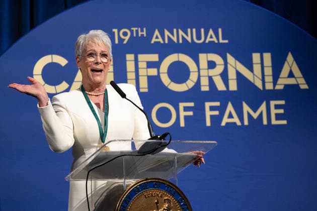 March 19, 2026, Sacramento, Ca, USA: Actress Jamie Lee Curtis delivers her acceptance speech during the induction of the 19th class to the California Hall of Fame at the California Museum on Thursday, March 19, 2026, in Sacramento. Sacramento USA - ZUMAj89_ 20260319_zaf_j89_040 Copyright: xPaulxKitagakixJr.x