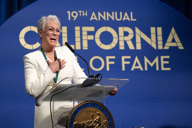 March 19, 2026, Sacramento, Ca, USA: Actress Jamie Lee Curtis delivers her acceptance speech during the induction of the 19th class to the California Hall of Fame at the California Museum on Thursday, March 19, 2026, in Sacramento. Sacramento USA - ZUMAj89_ 20260319_zaf_j89_041 Copyright: xPaulxKitagakixJr.x