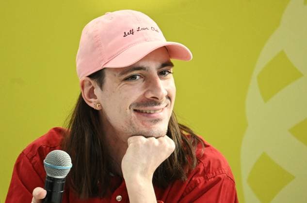 Leipziger Buchmesse, Book Fair Leipzig, Sachsen - vom 19.03. bis 22.03.2026. Erster Messetag. Autor Anton Beck, Buchtitel Agaschta - im Talk