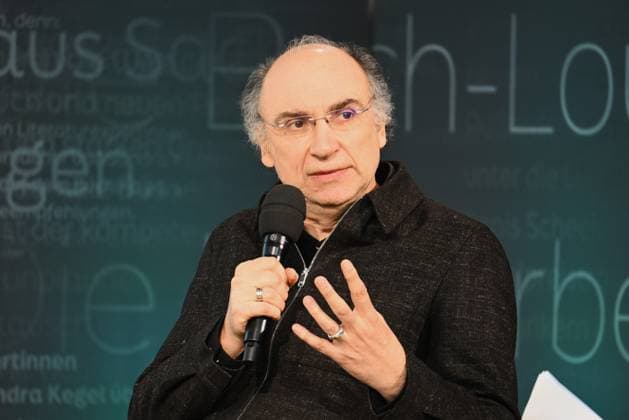 Leipziger Buchmesse, Book Fair Leipzig, Sachsen - vom 19.03. bis 22.03.2026. Erster Messetag. Autor Dimitre Dinev, Buchtitel Zeit der Mutigen - im Talk