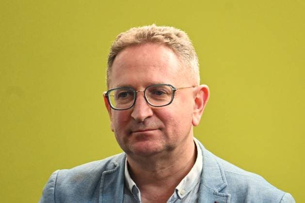 Leipziger Buchmesse, Book Fair Leipzig, Sachsen - vom 19.03. bis 22.03.2026. Erster Messetag. Der bulgarische Wissenschaftler, Autor und Schriftsteller Georgi Bardarov im Talk