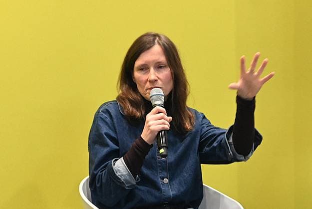 Leipziger Buchmesse, Book Fair Leipzig, Sachsen - vom 19.03. bis 22.03.2026. Erster Messetag. Autorin Heike Geissler im Talk