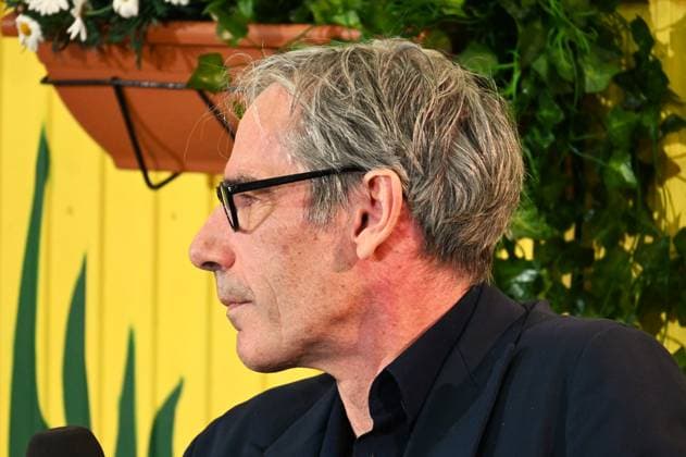 Leipziger Buchmesse, Book Fair Leipzig, Sachsen - vom 19.03. bis 22.03.2026. Erster Messetag. Schriftsteller und Poet Joerg Schieke im Talk