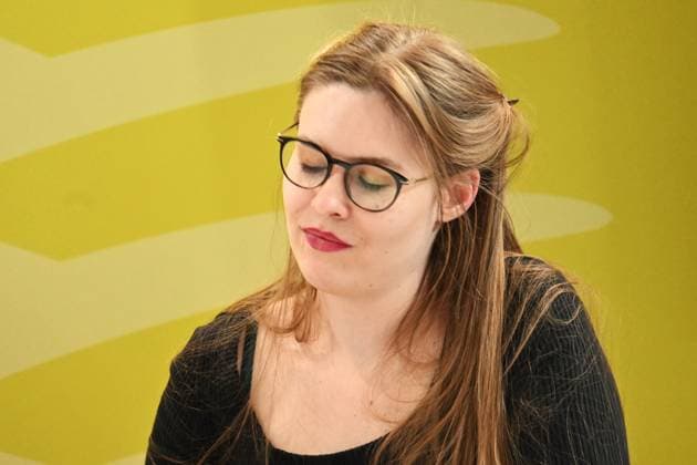 Leipziger Buchmesse, Book Fair Leipzig, Sachsen - vom 19.03. bis 22.03.2026. Erster Messetag. Julia van Steijn, Buch Influencer - im Talk
