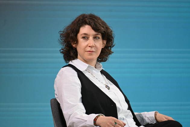 Leipziger Buchmesse, Book Fair Leipzig, Sachsen - vom 19.03. bis 22.03.2026. Erster Messetag. Autorin Lena Gorelik, Buchtitel Alle meine Mütter - im Talk