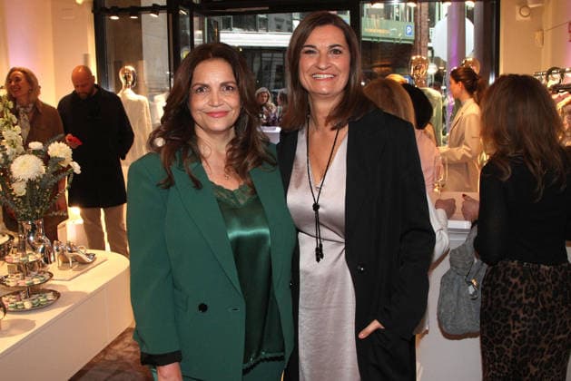 Rebecca Immanuel and Inka Schneider during the Riani Store Opening Event at Hohe Bleichen 17 on March 19, 2026 in Hamburg, Germany Riani Store opening event in Hamburg, Germany
