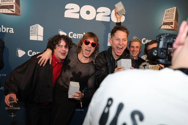 19. Swiss Music Awards 2026 Schweizer Rockpopband Hecht, Gewinner in den Kategorien Best Group, Best Live Act, Best Streaming Artist und Best Hit. Verleihung der 19. Swiss Music Awards am 19.03.2026 im Hallenstadion Zürich. Kanton Zürich, Schweiz.