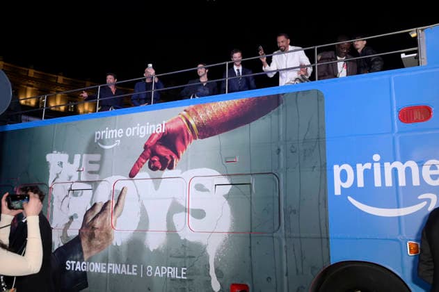 Karl Urban, Eric Kripke, Jack Quaid und Cast bei der Weltpremiere der 5. Staffel der Amazon Prime Video Serie The Boys im Space Cinema Moderno. Rom, 19.03.2026
