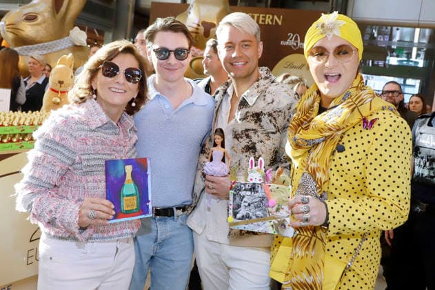 Claudia Obert, Max Suhr, Marcell Damaschke und Julian F.M. Stoeckel bei der Premiere des Kinofilms Horst Schlämmer sucht das Glück in der Lichtburg. Essen, 19.03.2026