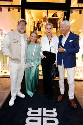 Brian Bojsen, Nova Meierhenrich, Grit Weiss und Jo Groebel beim Riani Store Opening in der Straße Hohe Bleichen 17. Hamburg, 19.03.2026