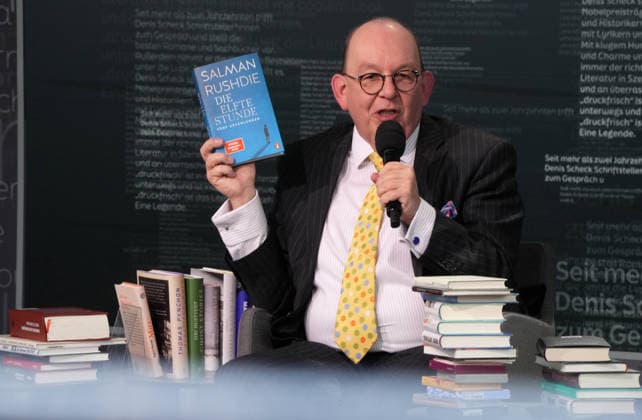 Buchmesse Leipzig GER, Leipzig,20260319, Buchmesse Leipzig, Messehalle , Denis Scheck, Best of druckfrisch, , Vorstellung von neuerscheinungen, ist Übersetzer und Journalist in Hörfunk und Fernsehen