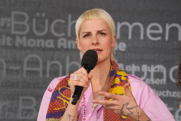 Buchmesse Leipzig GER, Leipzig,20260319, Buchmesse Leipzig, Messehalle , Helene Bukowski, Wer möchte nicht im Leben bleiben