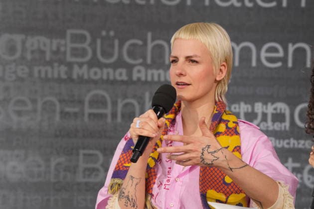 Buchmesse Leipzig GER, Leipzig,20260319, Buchmesse Leipzig, Messehalle , Helene Bukowski, Wer möchte nicht im Leben bleiben
