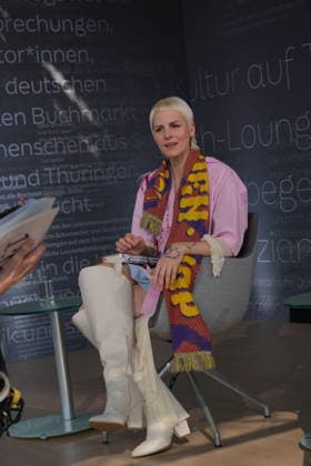 Buchmesse Leipzig GER, Leipzig,20260319, Buchmesse Leipzig, Messehalle , Helene Bukowski, Wer möchte nicht im Leben bleiben