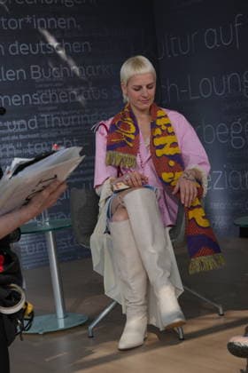 Buchmesse Leipzig GER, Leipzig,20260319, Buchmesse Leipzig, Messehalle , Helene Bukowski, Wer möchte nicht im Leben bleiben