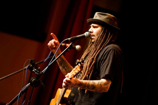 14.03.2026 Oberhausen Der Punk Sänger Dan Ganove git ein solo Konzert im Lito Palast Sterkrade