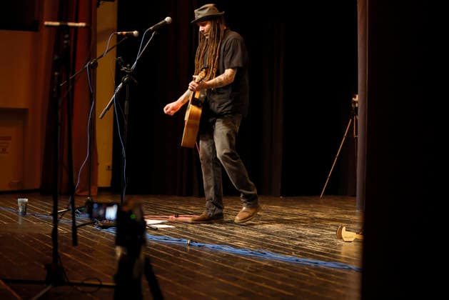 14.03.2026 Oberhausen Der Punk Sänger Dan Ganove git ein solo Konzert im Lito Palast Sterkrade