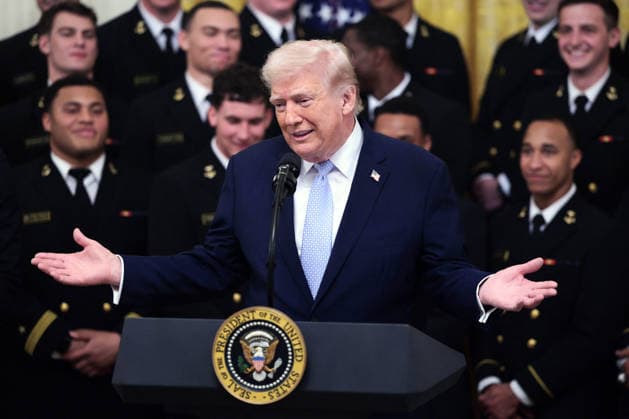 White House Coverage US President Donald Trump during the Commander in Chief Trophy Presentation at the White House, Washington DC USA, 20 March 2026. Photo by Shawn Thew Pool ABACAPRESS.COM WASHINGTON DC United States  Copyright: xPool ABACAx