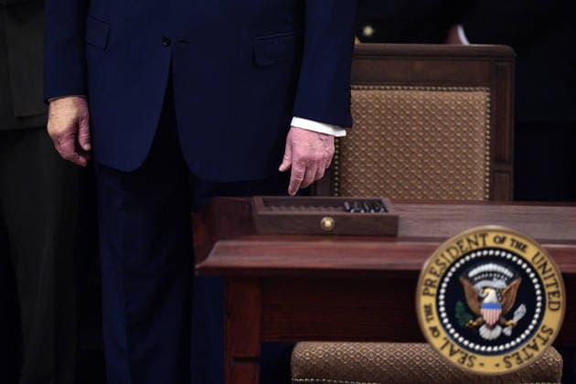 White House Coverage US President Donald Trump during the Commander in Chief Trophy Presentation at the White House, Washington DC USA, 20 March 2026. EPA SHAWN THEW POOL WASHINGTON DC United States  Copyright: xPool ABACAx