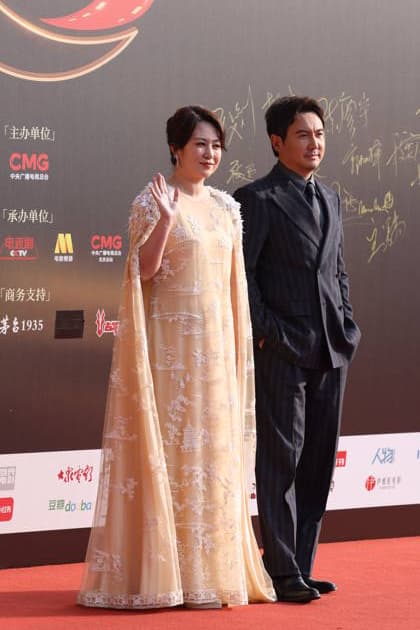 BEIJING, CHINA - MARCH 20: Actress Ma Li (L) and actor Shen Teng arrive at the red carpet for the first CMG China Film Festival on March 20, 2026 in Beijing, China.  Copyright: xVCGx 111629529467