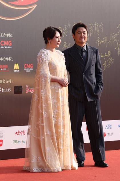 BEIJING, CHINA - MARCH 20: Actress Ma Li (L) and actor Shen Teng arrive at the red carpet for the first CMG China Film Festival on March 20, 2026 in Beijing, China.  Copyright: xVCGx 111629529471