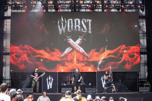 SaO PAULO, SP - 20.03.2026: LOLLAPALOOZA BRASIL 2026 - Show by the Brazilian hardcore band Worst on the afternoon of this Friday (20), the first day of the Lollapalooza festival, held at the Interlagos racetrack in Sao Paulo, SP. x2908169x  RodileixMorais