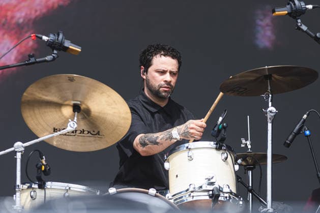 SaO PAULO, SP - 20.03.2026: LOLLAPALOOZA BRASIL 2026 - Drummer Wendeu Silverio from the band Terraplana during a performance on the xxxxx Stage at Lollapalooza Brasil 2026 held at the Interlagos racetrack on the afternoon of this Friday (20). x2908209x  YurixMurakami