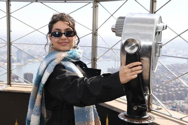NEW YORK, NY- MARCH 20: Alessia Cara visits the Empire State Building in celebration of her new album, Love Or Lack Thereof on March 20, 2026 in New York City. Copyright: xmpi099x