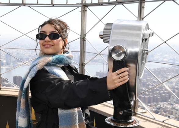 NEW YORK, NY- MARCH 20: Alessia Cara visits the Empire State Building in celebration of her new album, Love Or Lack Thereof on March 20, 2026 in New York City. Copyright: xmpi099x