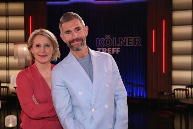 Das Moderatoren Duo Susan Link und Micky Beisenherz der WDR Talkshow Kölner Treff