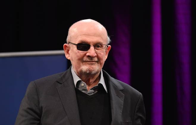 Der Autor Salman Rushdie liest und spricht auf der Lit.Cologne, dem internationalen Literaturfestival