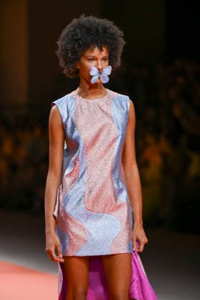 Agatha Ruiz de la Prada - Mercedes-Benz Fashion Week Madrid - 20 Mar 2026 A model walks the runway wearing a design by Agatha Ruiz de la Prada during the Mercedes-Benz Fashion Week de Madrid in IFEMA. Madrid Spain Copyright: xAtilanoxGarciax xSOPAxImagesx photos09608