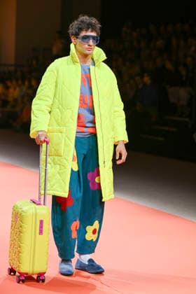 Agatha Ruiz de la Prada - Mercedes-Benz Fashion Week Madrid - 20 Mar 2026 A model walks the runway wearing a design by Agatha Ruiz de la Prada during the Mercedes-Benz Fashion Week de Madrid in IFEMA. Madrid Spain Copyright: xAtilanoxGarciax xSOPAxImagesx photos09589