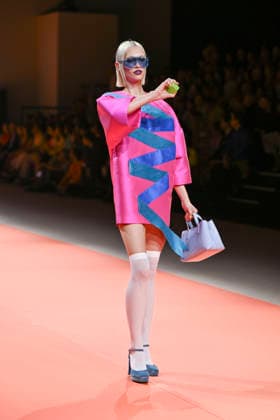 Agatha Ruiz de la Prada - Mercedes-Benz Fashion Week Madrid - 20 Mar 2026 A model walks the runway wearing a design by Agatha Ruiz de la Prada during the Mercedes-Benz Fashion Week de Madrid in IFEMA. Madrid Spain Copyright: xAtilanoxGarciax xSOPAxImagesx photos09596