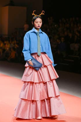 Agatha Ruiz de la Prada - Mercedes-Benz Fashion Week Madrid - 20 Mar 2026 A model walks the runway wearing a design by Agatha Ruiz de la Prada during the Mercedes-Benz Fashion Week de Madrid in IFEMA. Madrid Spain Copyright: xAtilanoxGarciax xSOPAxImagesx photos09599