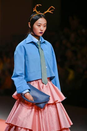 Agatha Ruiz de la Prada - Mercedes-Benz Fashion Week Madrid - 20 Mar 2026 A model walks the runway wearing a design by Agatha Ruiz de la Prada during the Mercedes-Benz Fashion Week de Madrid in IFEMA. Madrid Spain Copyright: xAtilanoxGarciax xSOPAxImagesx photos09600
