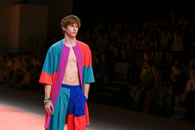Agatha Ruiz de la Prada - Mercedes-Benz Fashion Week Madrid - 20 Mar 2026 A model walks the runway wearing a design by Agatha Ruiz de la Prada during the Mercedes-Benz Fashion Week de Madrid in IFEMA. Madrid Spain Copyright: xAtilanoxGarciax xSOPAxImagesx photos09554