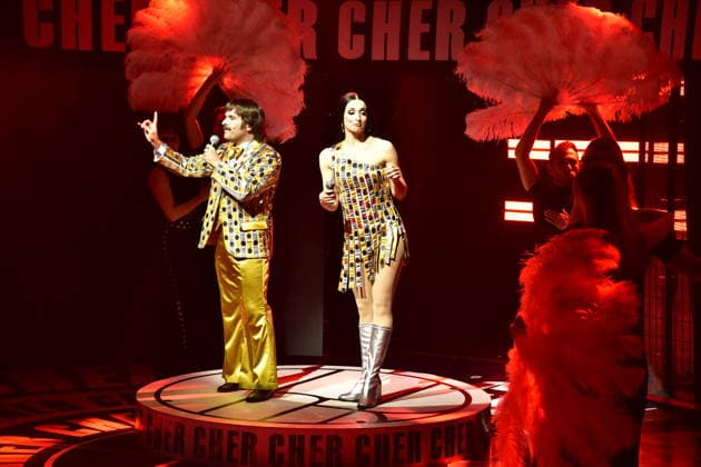 Cher musIcal Berlin Premiere Showausschnitte vom neuen Mucical von und über US Popstar Cher (im wirklichen leben mit Sänger und Ehemann Sonny Bono) im BlueMax Theatere Berlin am 20.03.2026