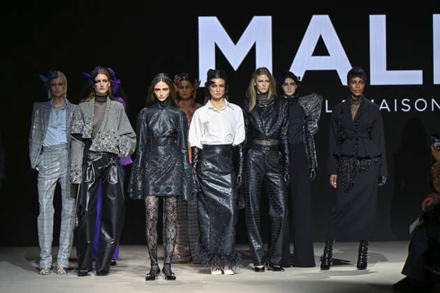 Malne - Mercedes-Benz Fashion Week Madrid - 20 Mar 2026 A model walks the runway wearing a design by Malne during the Mercedes-Benz Fashion Week de Madrid in IFEMA. Madrid Spain Copyright: xAtilanoxGarciax xSOPAxImagesx photos09843