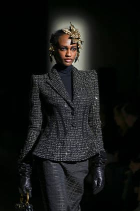 Malne - Mercedes-Benz Fashion Week Madrid - 20 Mar 2026 A model walks the runway wearing a design by Malne during the Mercedes-Benz Fashion Week de Madrid in IFEMA. Madrid Spain Copyright: xAtilanoxGarciax xSOPAxImagesx photos09832